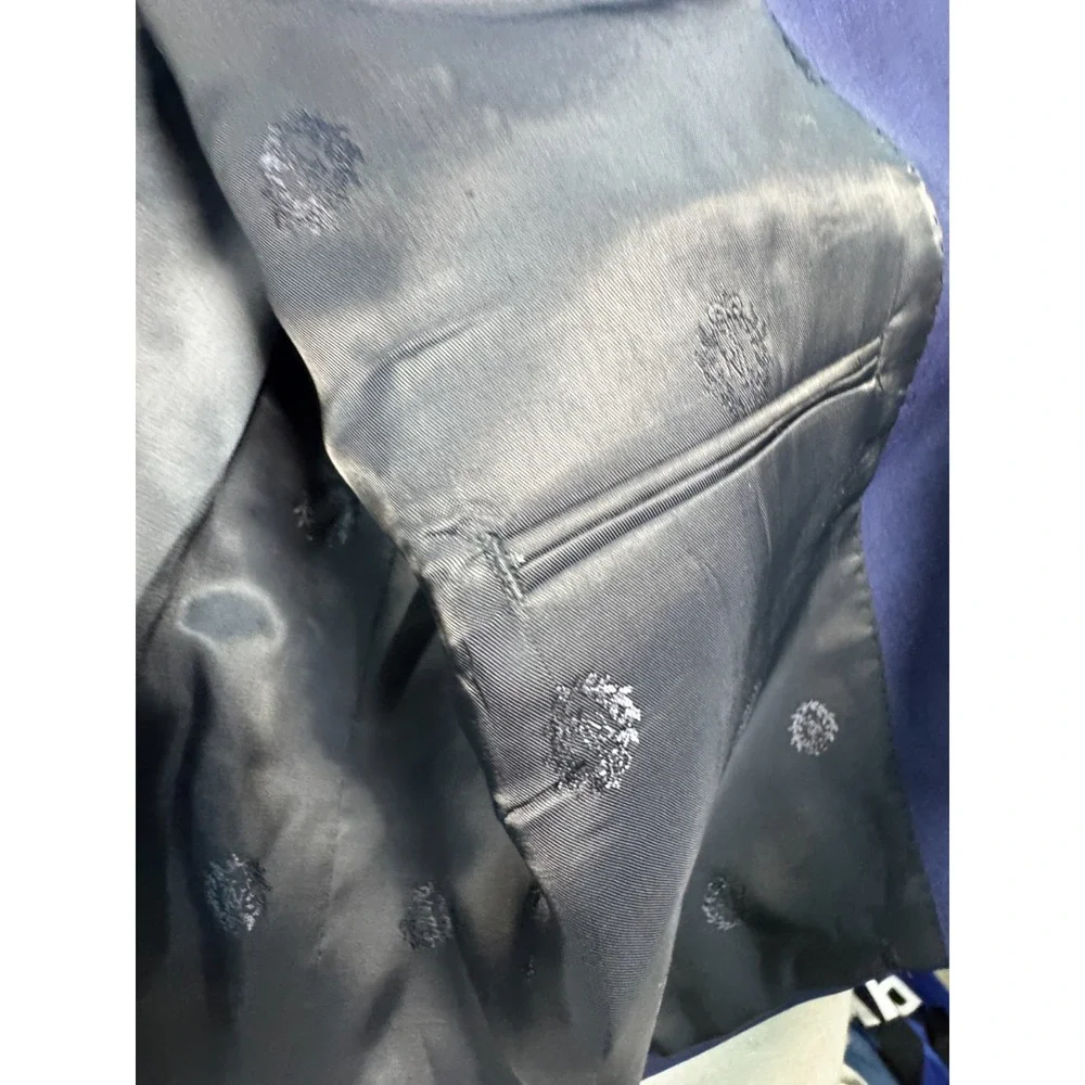 Lauren Ralph Lauren Mens 54R Blue Wool Blazer Jacket Notch Lapel 2-Button